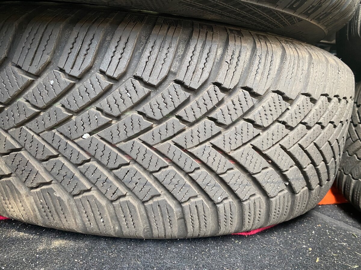 Plechové disky 16” 5x114,3 a zimní pneu 205/60/R16 - 7