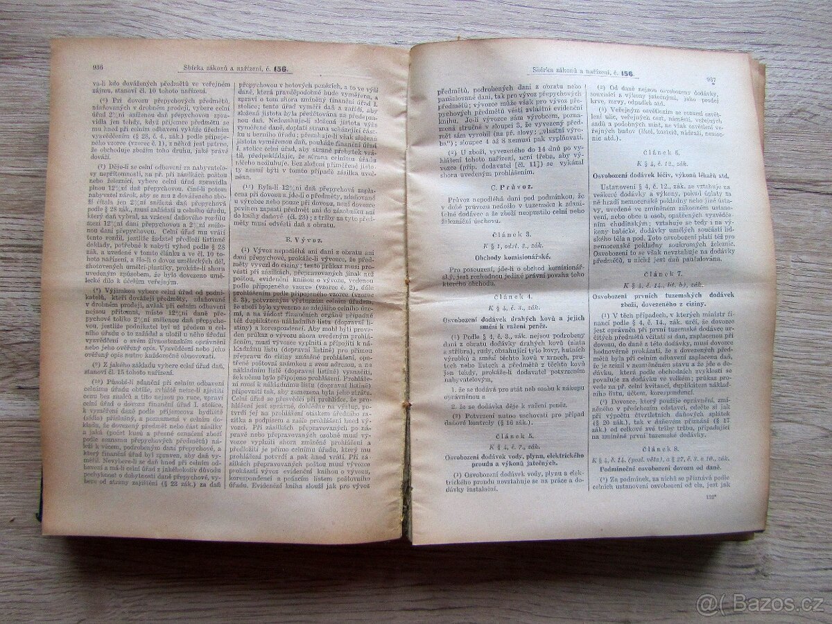 Sbírka zákonů a nařízení 1924 – prodej sbírky starých knih. - 7