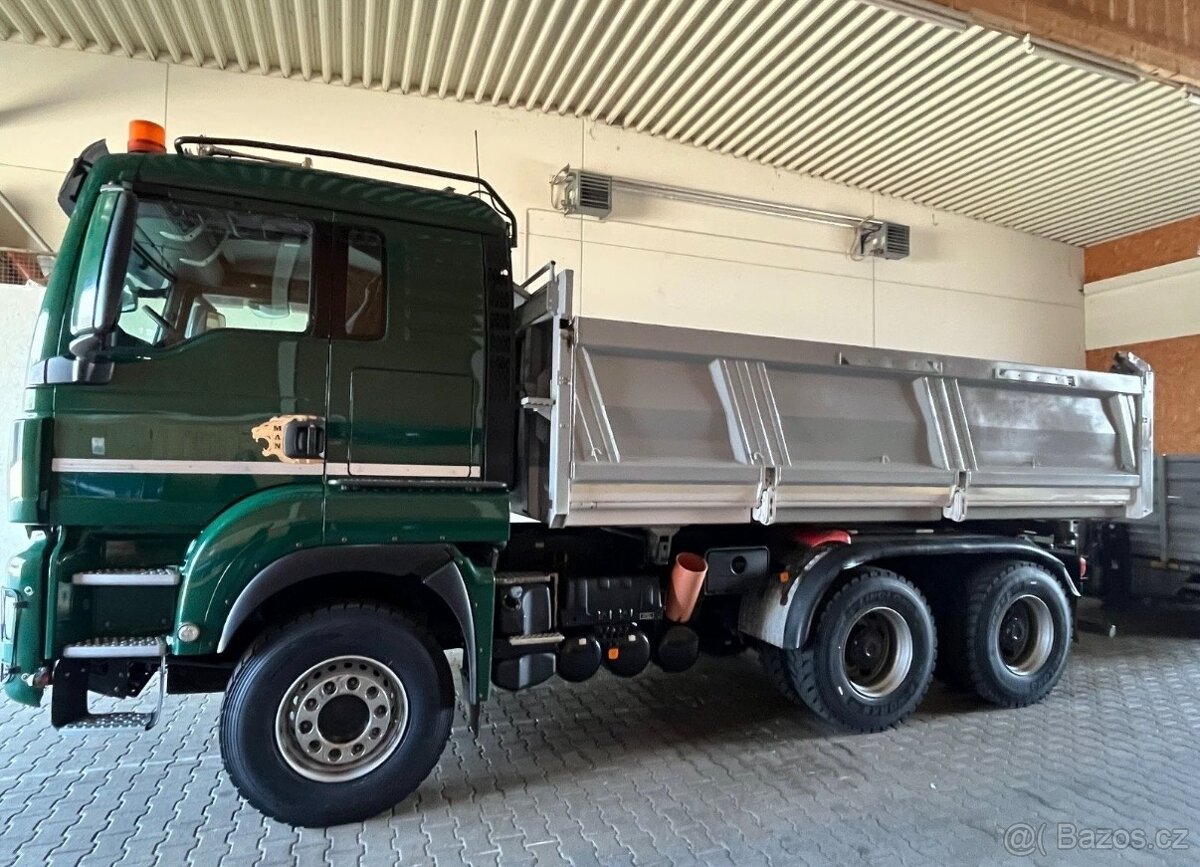 MAN TGS 26.480 6x4 třístranný sklápěč Bordmatic - 7