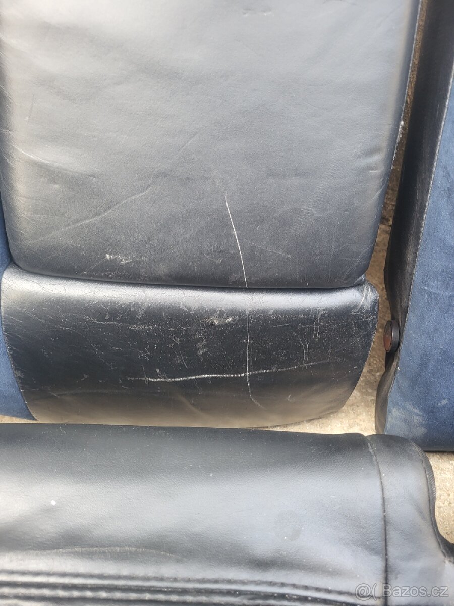 Sedačky Alcantara modré - 7