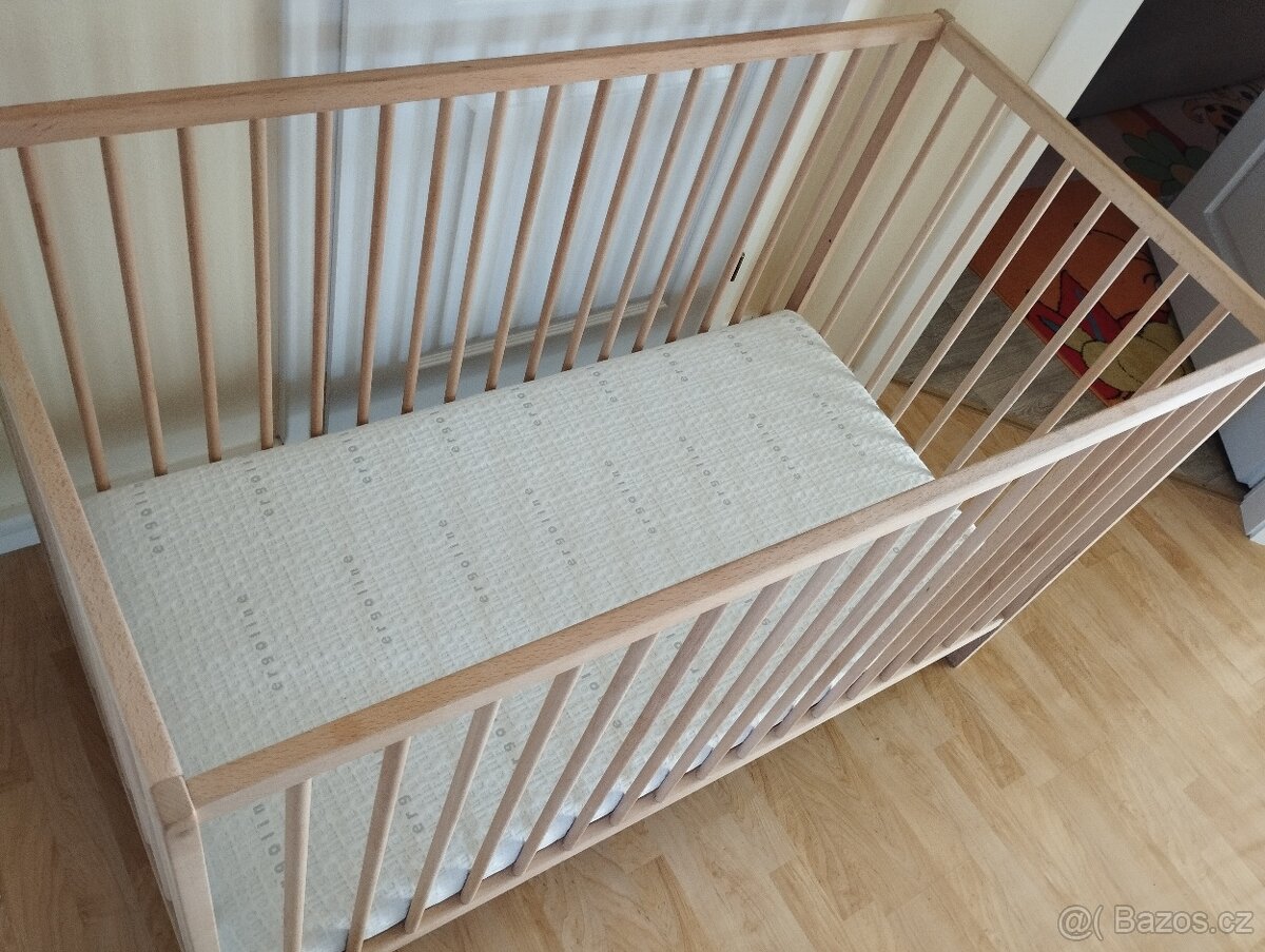 Postýlka 120x60 + veškeré příslušenství - 7