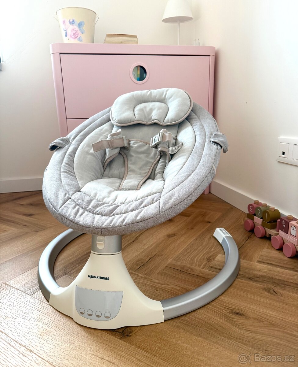 Elektrická houpačka a lehátko Mama Kiddies Premium 2v1 s - 7