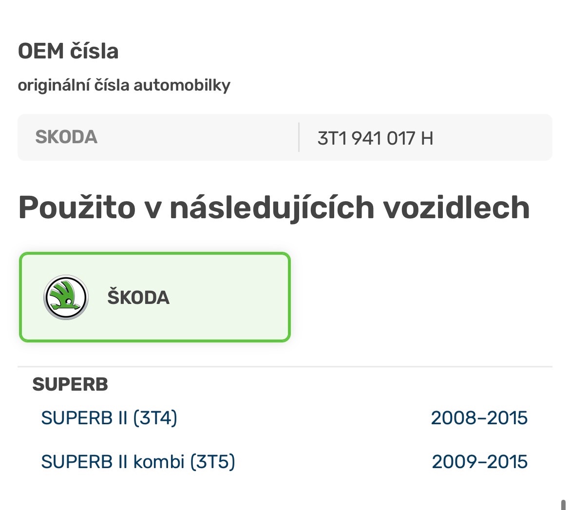 Světlomet HELLA 1ZS 011 314-331 - Škoda Superb 2 - 7