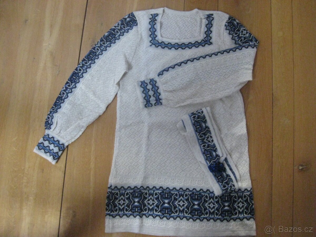 lněné pletené šaty- více vzorů, barev -vše NOVÉ - 7