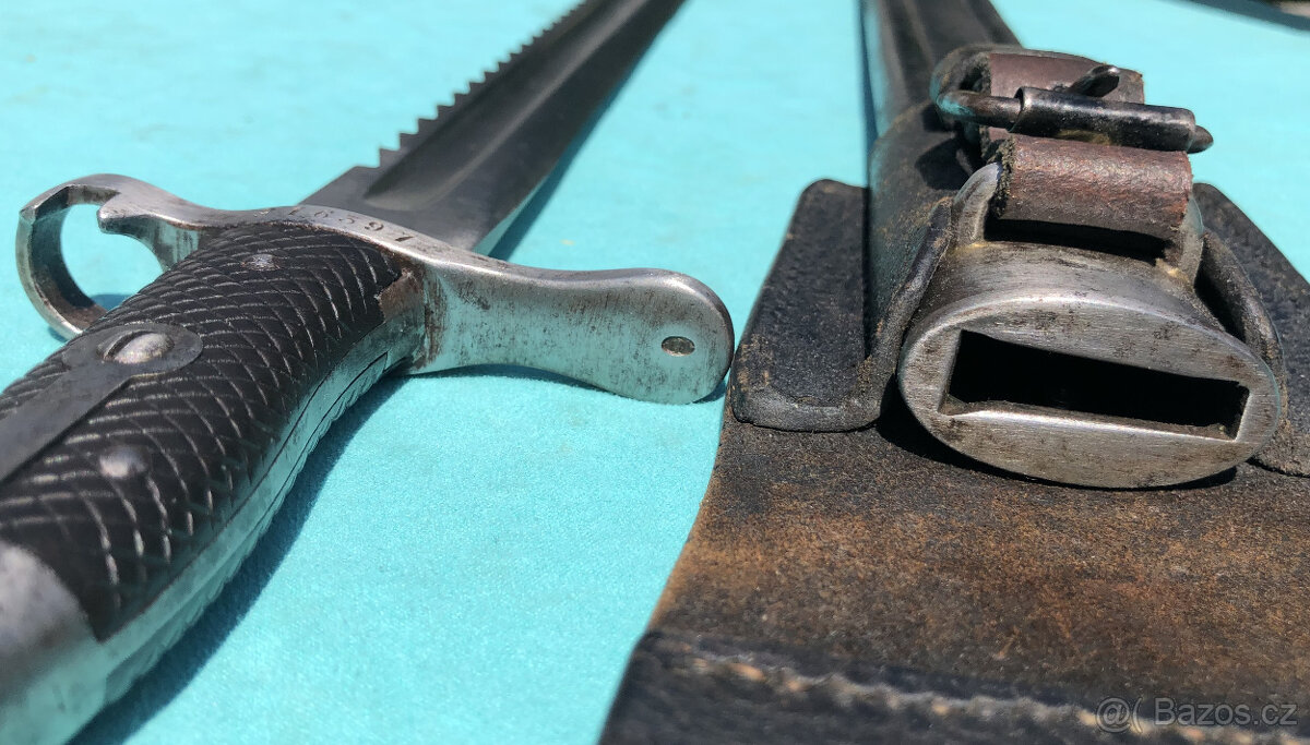 Švýcarský bodák Vetterli M1887 s pilou - 7