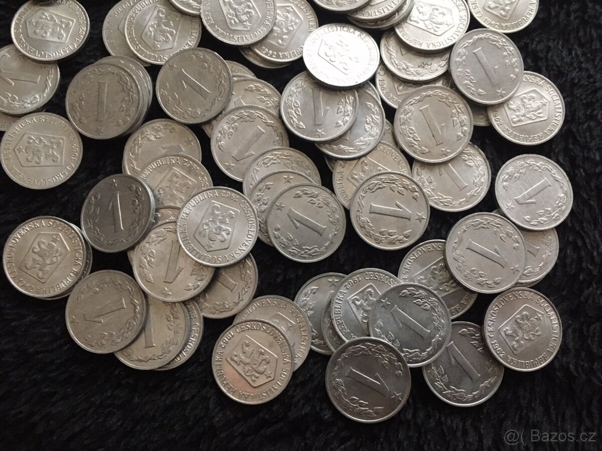 205 kusů 1 haléřů ČSSR, mince Československo, 1953 až 1962 - 7