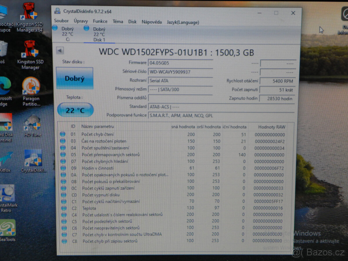 Hard disk Western Digital Black 1,5TB, bez vadných sektorů - 7