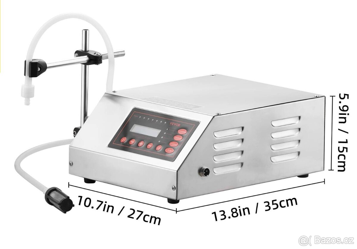 GFK-160 Digitální automatická plnička lahví 2-3500 ml s LCD - 7