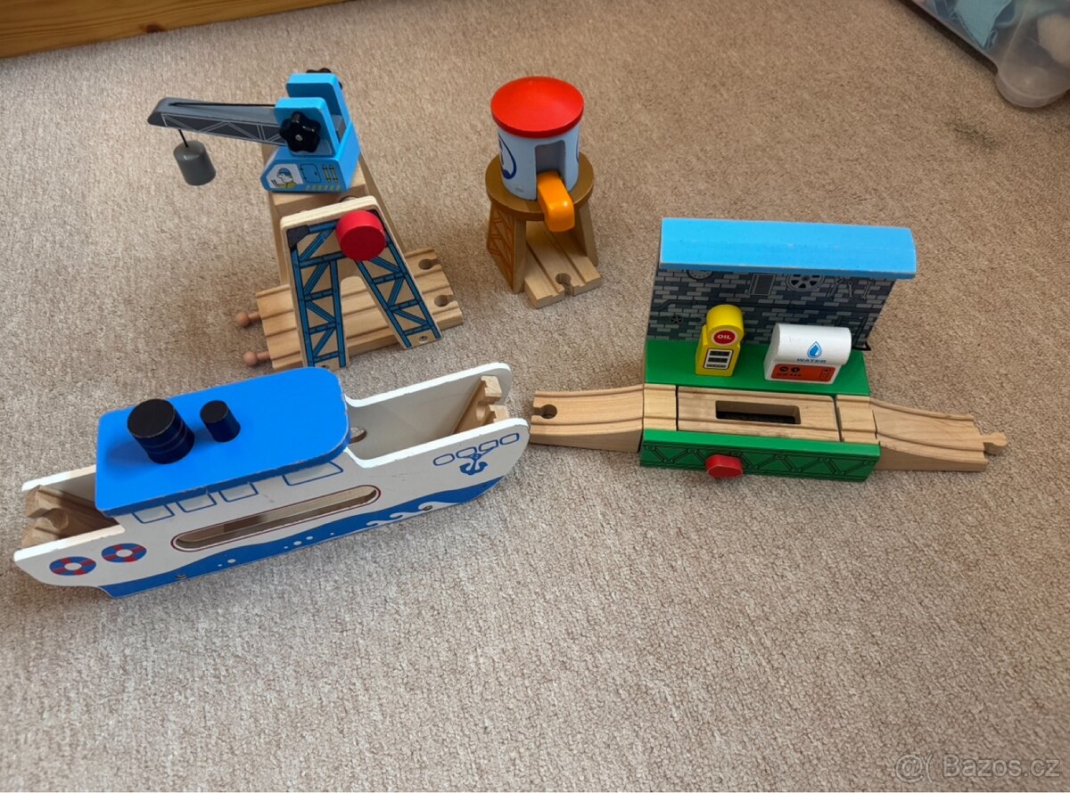 Sety dřevěné - vláčkodráhy/koleje mašinky - 7