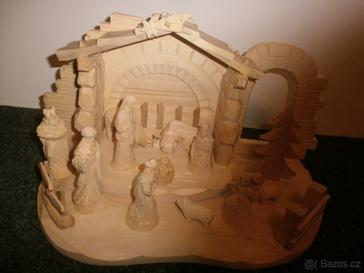 Dřevěný betlém 14B6 - 7
