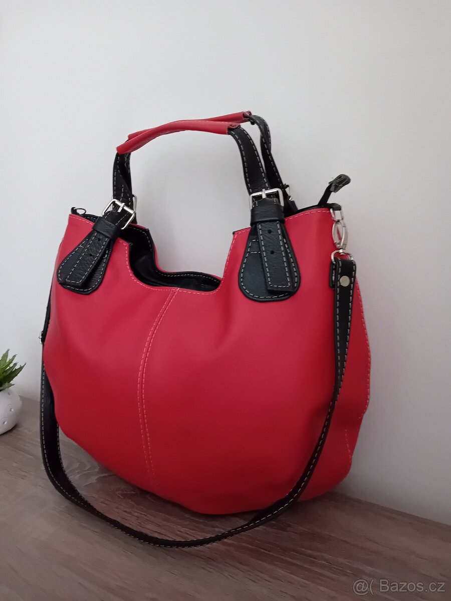 Leather dámská velká hobo kabelka kožená nová - 7