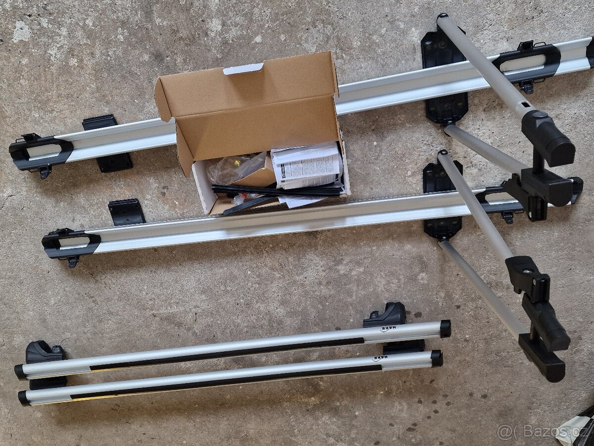 Střešní příčníky + 2× nosič kol HAKR – možnost komplet nebo - 7