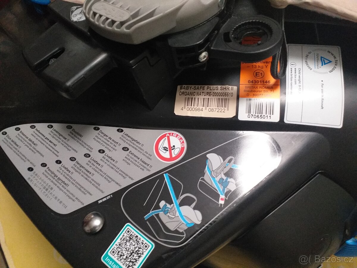 Dětská sedačka ISOFIX RÖMER 0-13kg Baby Safe plus SHR II - 7