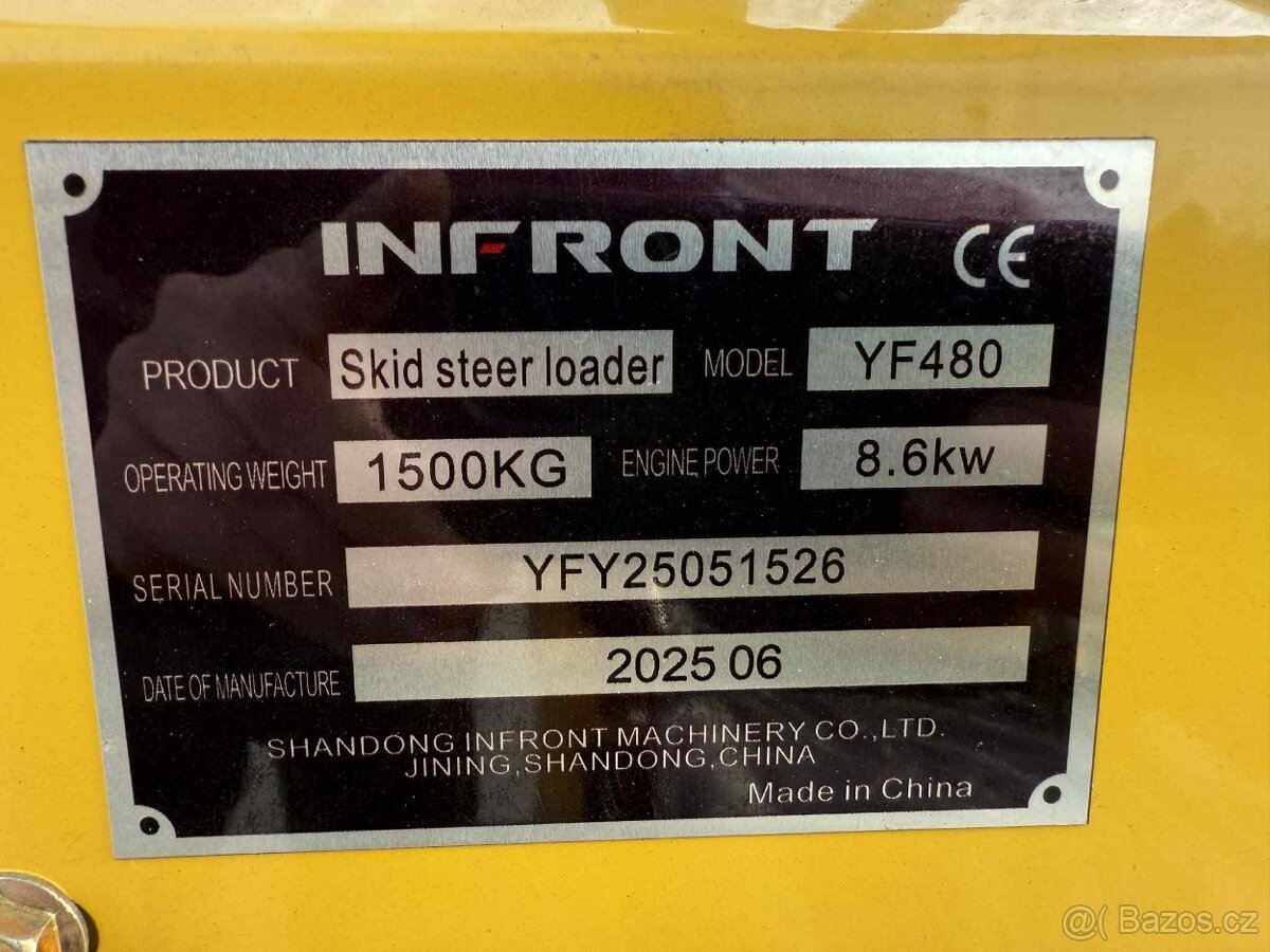 KOLOVÝ SMYKOVÝ NAKLADAČ INFRONT YF480 - 7