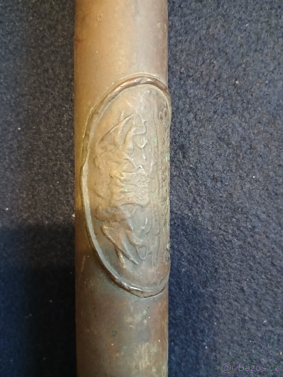 Hasičská mosazná proudnice.cca rok 1880 - 7