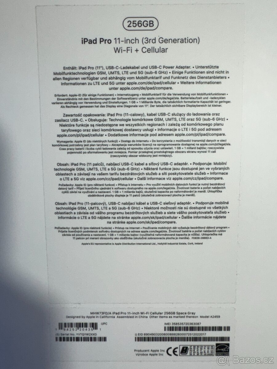 Apple iPad Pro M1 (256 GB, Cellular, Space Gray) - 7