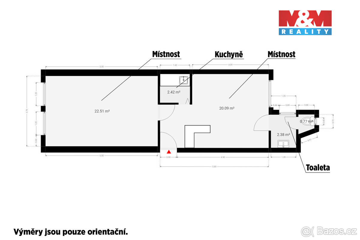 Podnájem obchod a služby, 50 m², Plzeň, ul. Perlová - 7