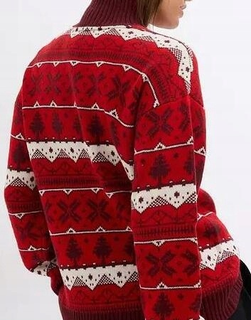 Krásný teplý zimní svetr se stojáčkem 48/50 - 7