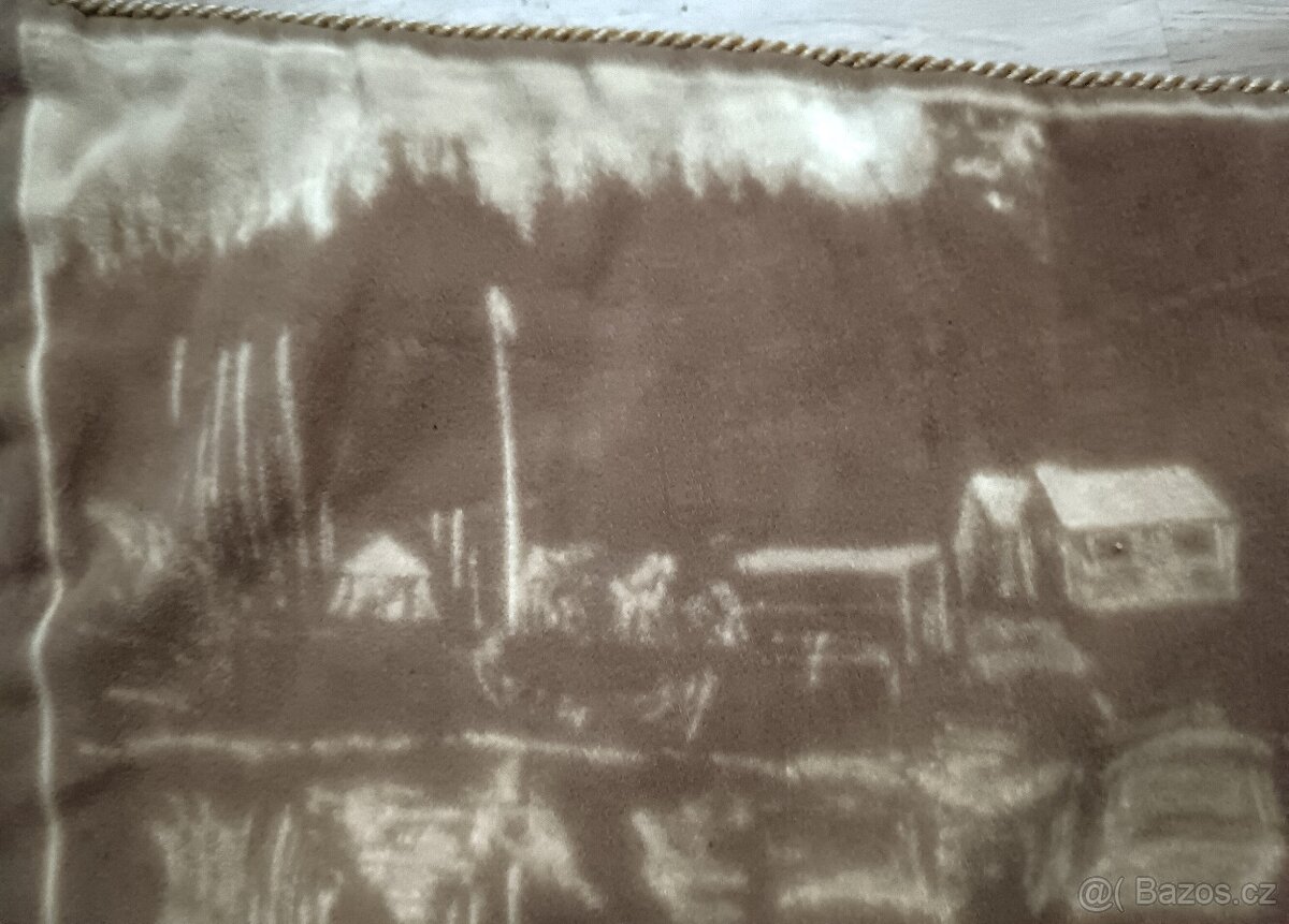 HISTOR. SAMETOVÁ VLAJKA TO HAMR 1928-1932. RARITA. - 7