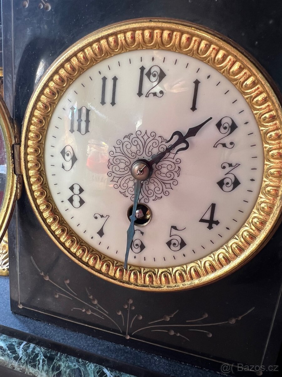 Starožitné krbové hodiny - 7