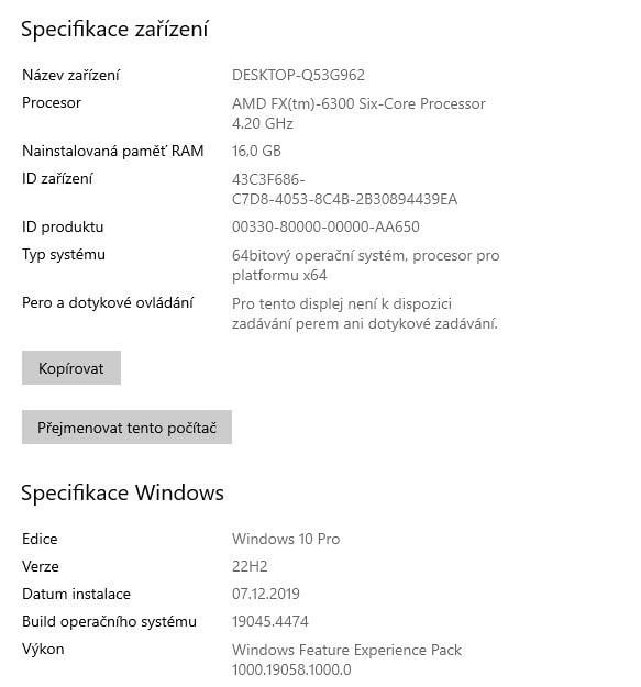 Stolní PC na hry, AMD 4,2 GHz, 16 GB RAM, Radeon R9 2GB, OS - 7