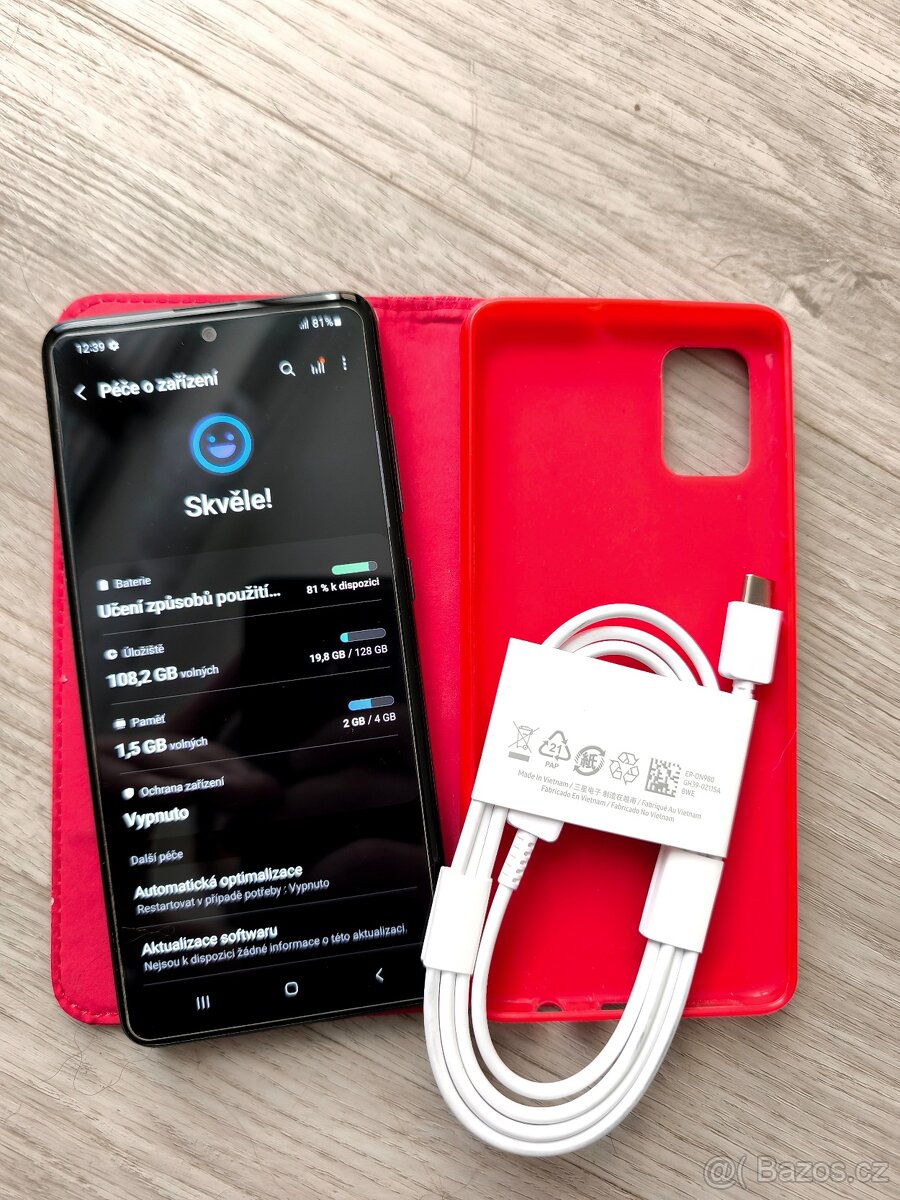 Zánovní 6GB RAM/128GB Samsung Galaxy A51 + zdarma kryt a usb - 7