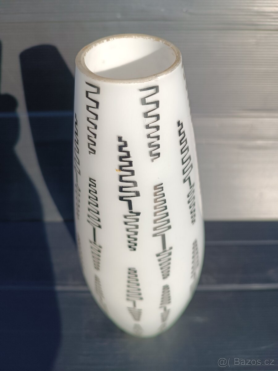 Širm, stínidlo na lustr, lampu, černý dekor Brusel - 7