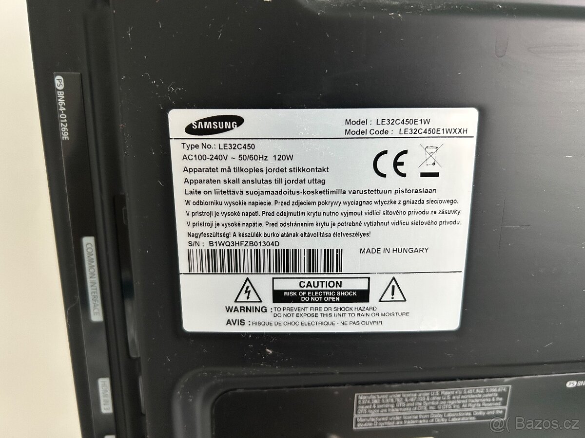 LCD TV Samsung 32” - 82cm - 7