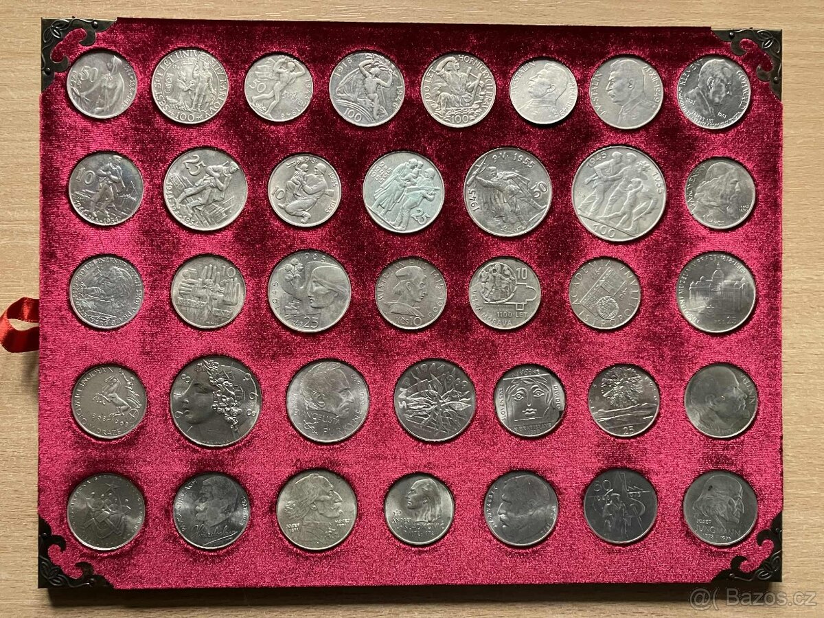 Sada komplet pamětní mince stříbro 1947-1993 Československo - 7