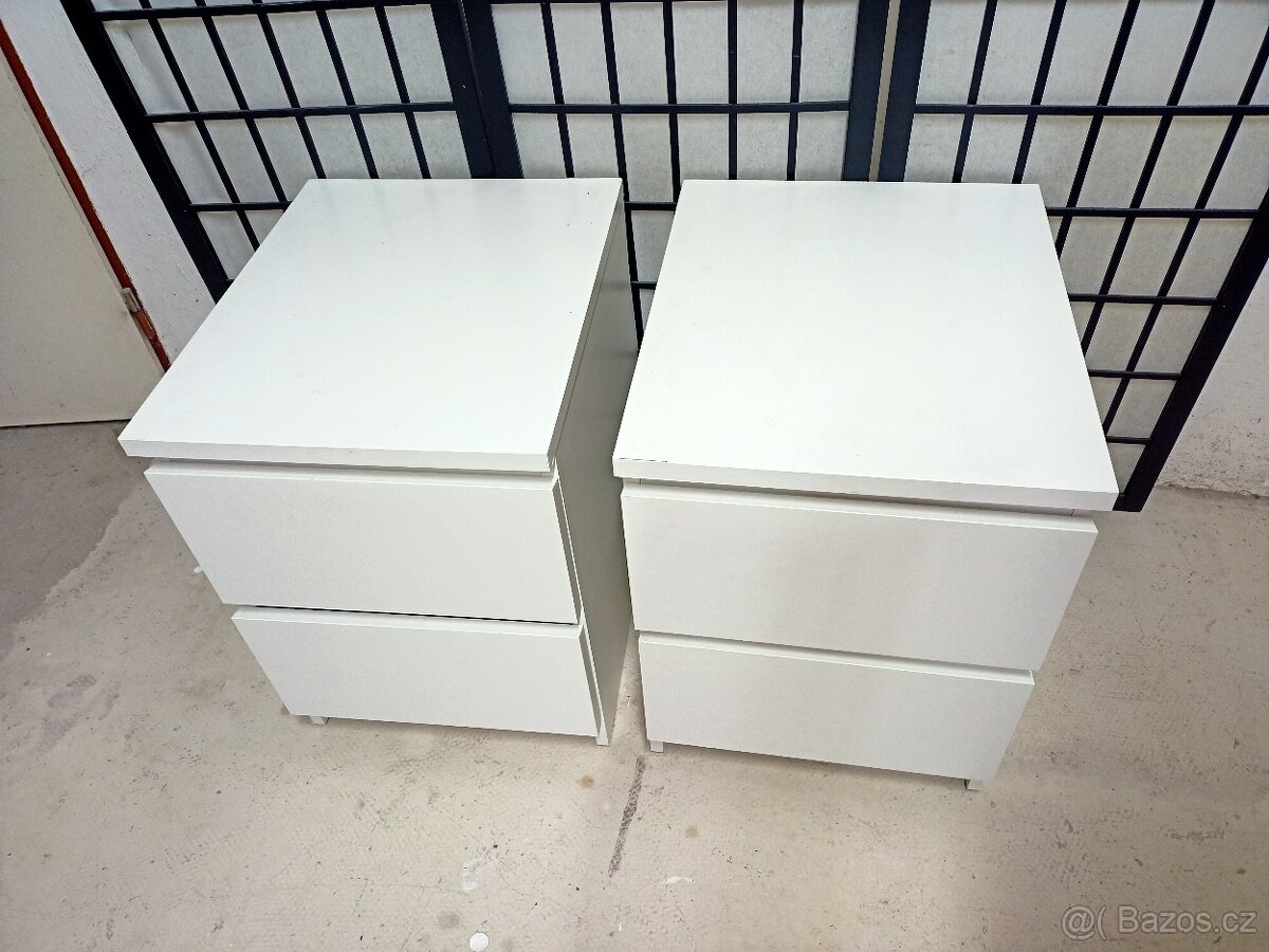 Prodám 2 x hezké noční stolky IKEA MALM. - 7