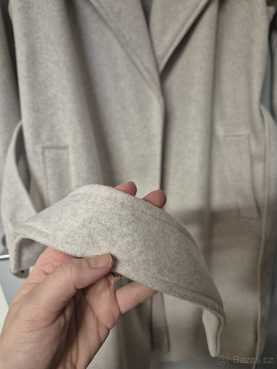 béžový dámský kabát – jako nový - 7