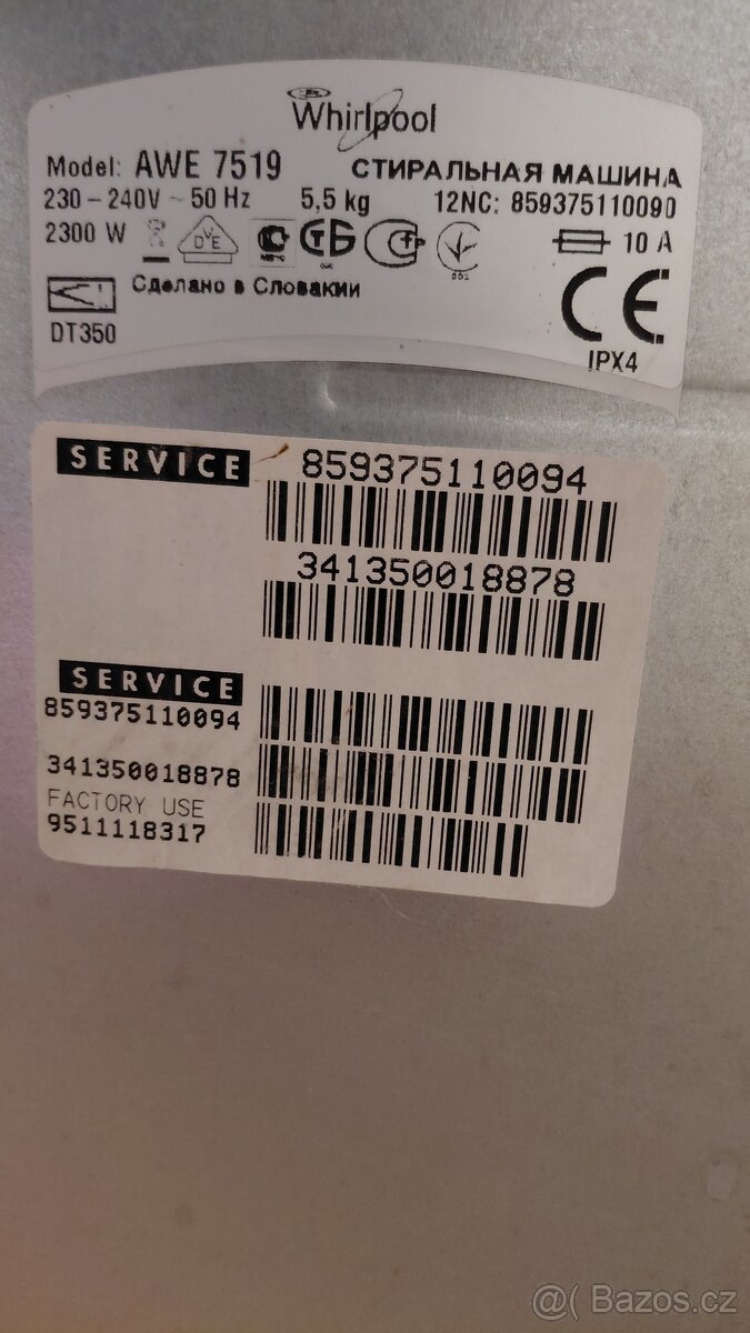 Whirlpool AWE 7519 - 7