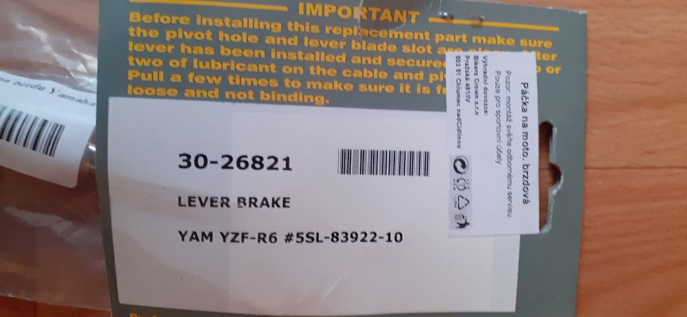 Páčky, zrcátka (Honda,Suzuki,Kawasaki,Yamaha). NOVÉ - 7