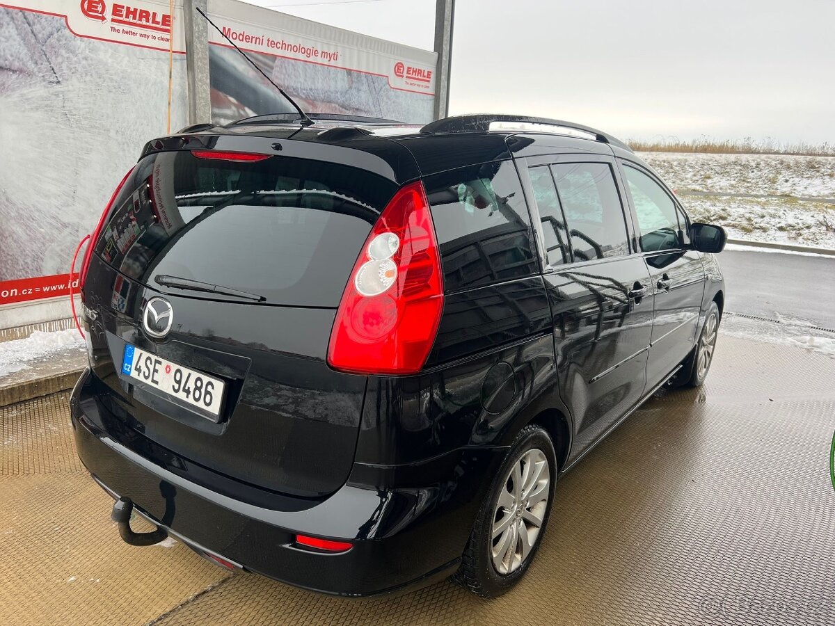 Mazda 5 2.0 D. Rok 2007. Tažné, 7místná. Tempomat. Klima - 7