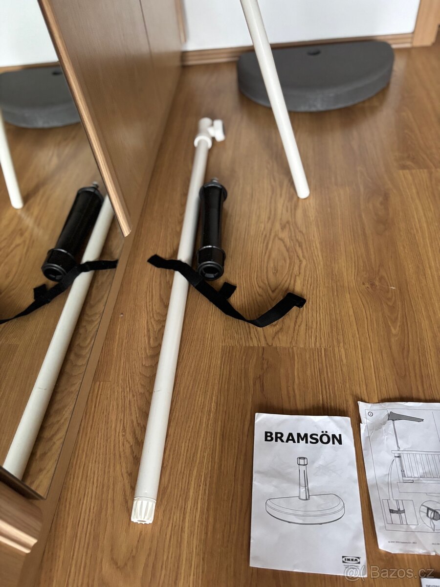 Látkový slunečník z ikea Flisö s kamenem Bramsön - 7