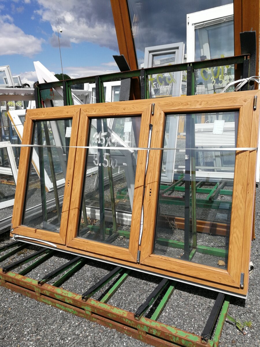 Okna světle hnědá použitá - 7