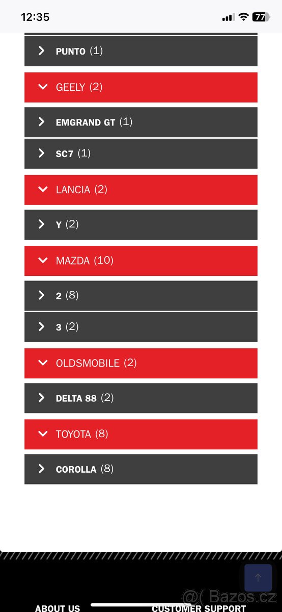 Řemeny pro stará auta Alfa R. FIAT Audi MB Opel Mazda Toyota - 7