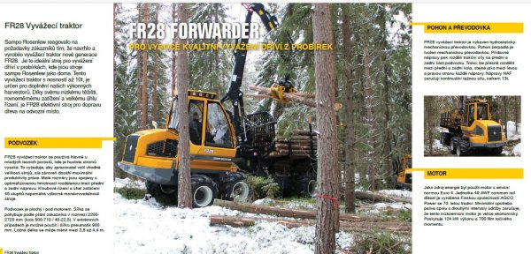 13t na 10t vyvážečka 8x8 SAMPO FR28 Rosenlew - 7