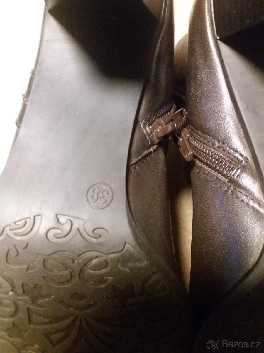 dámské kožené boty - 7