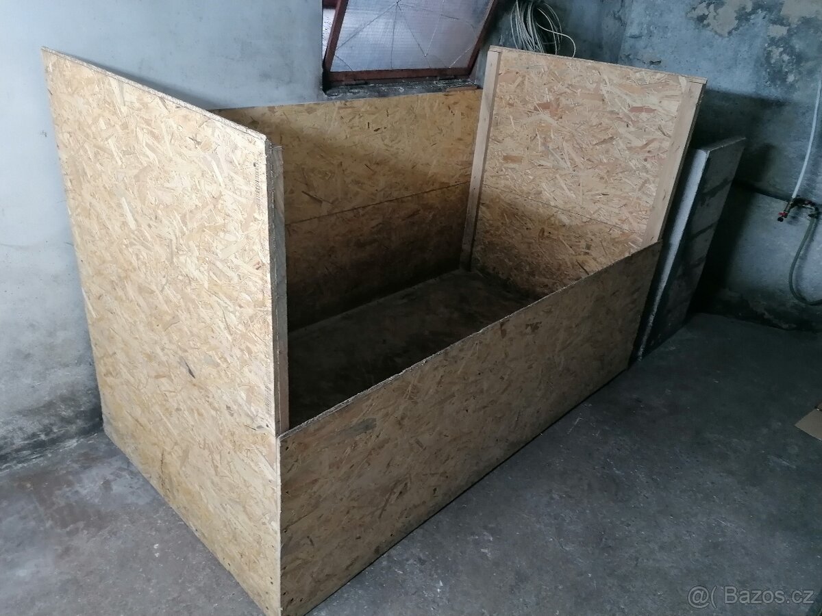 Koje na uhlí s osb desek - 7