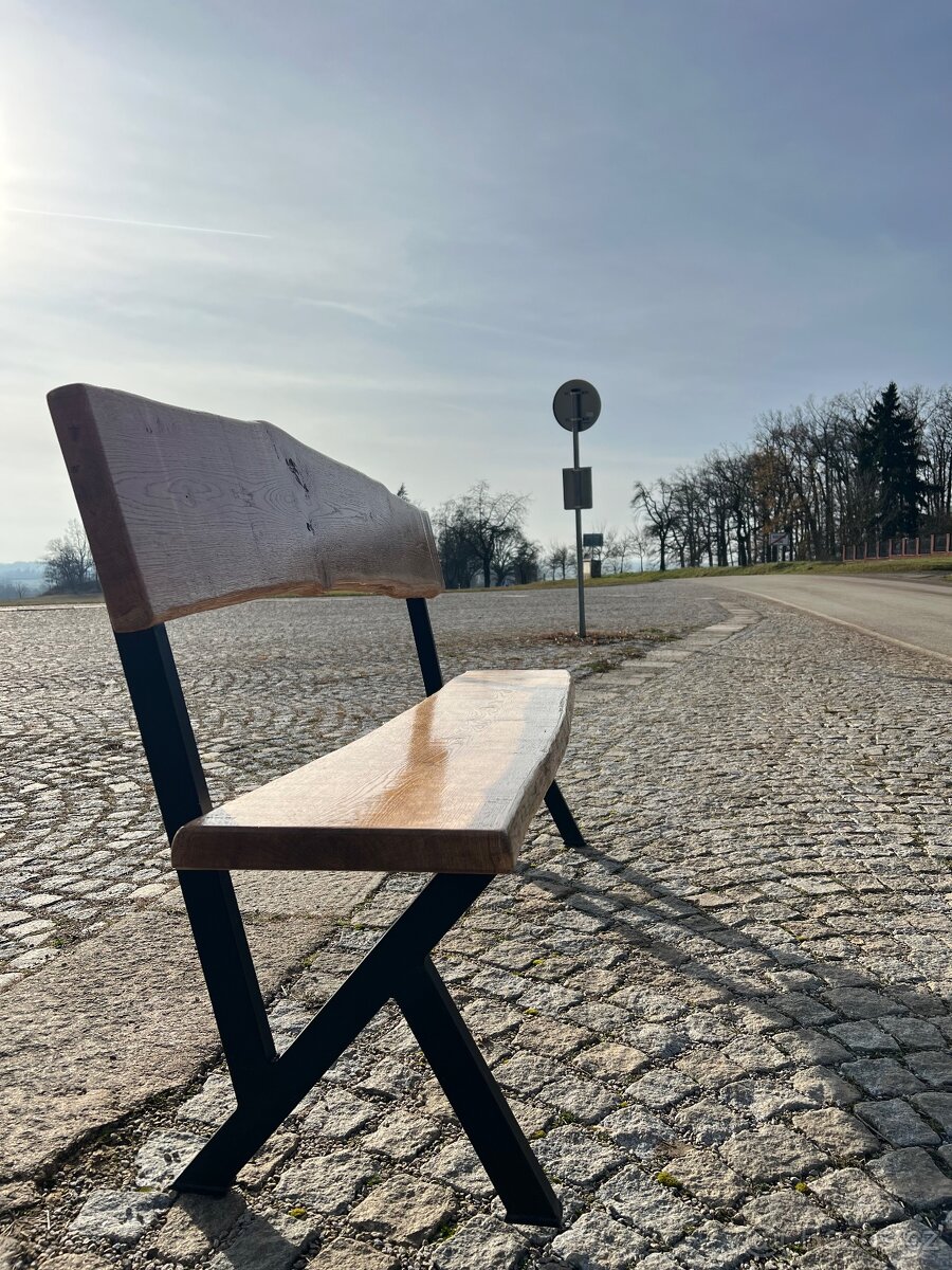 Zahradní lavička : DUB - doprava zdarma - 7