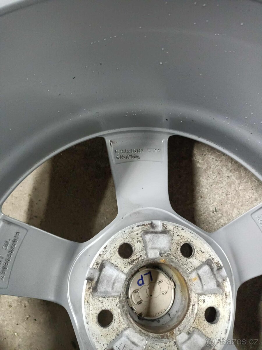 ❄️zimné 4ks alu disky orig. Audi 5x112 R18 pneu 225/55 7mm - 7