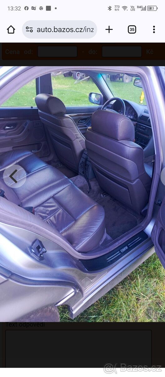 BMW 740i e38 top stav bez investic - 7