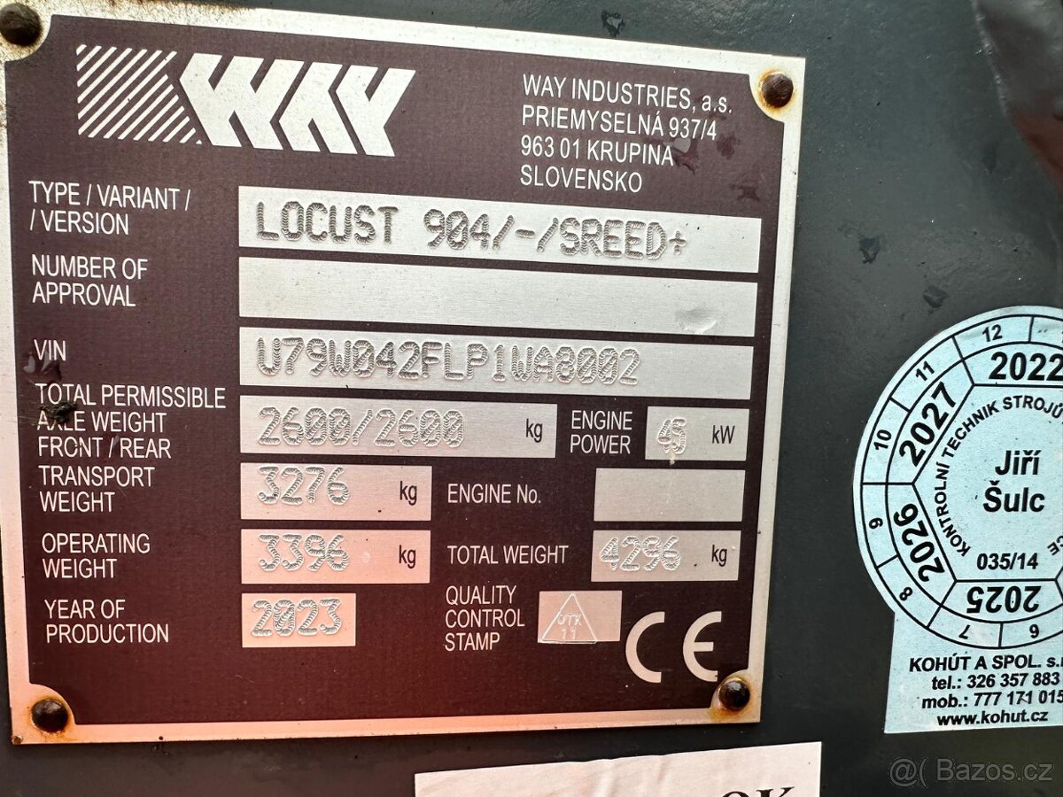 smykem řízený nakladač LOCUST 904 speed+ - 7