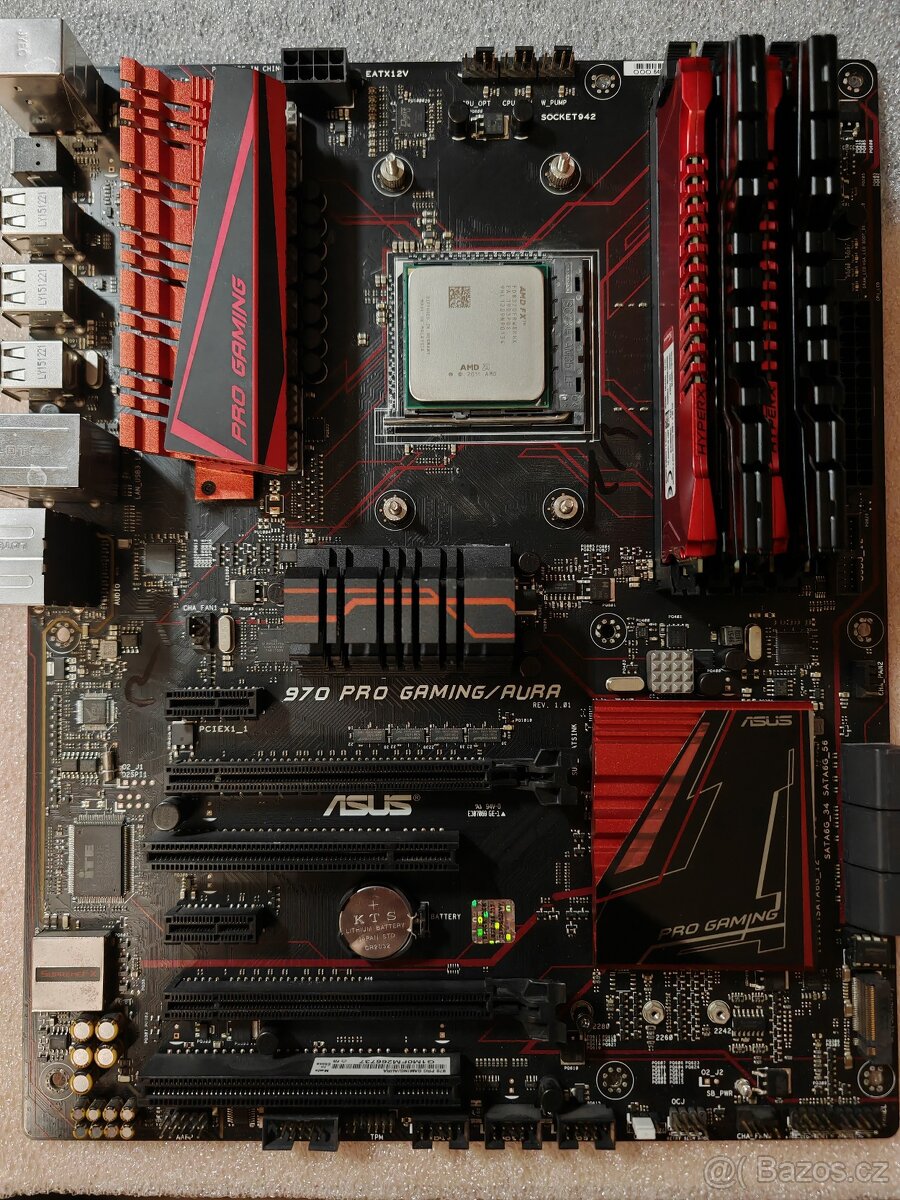 Asus 970 Pro Gaming Aura + Procesor + Ram + Chladič - 7