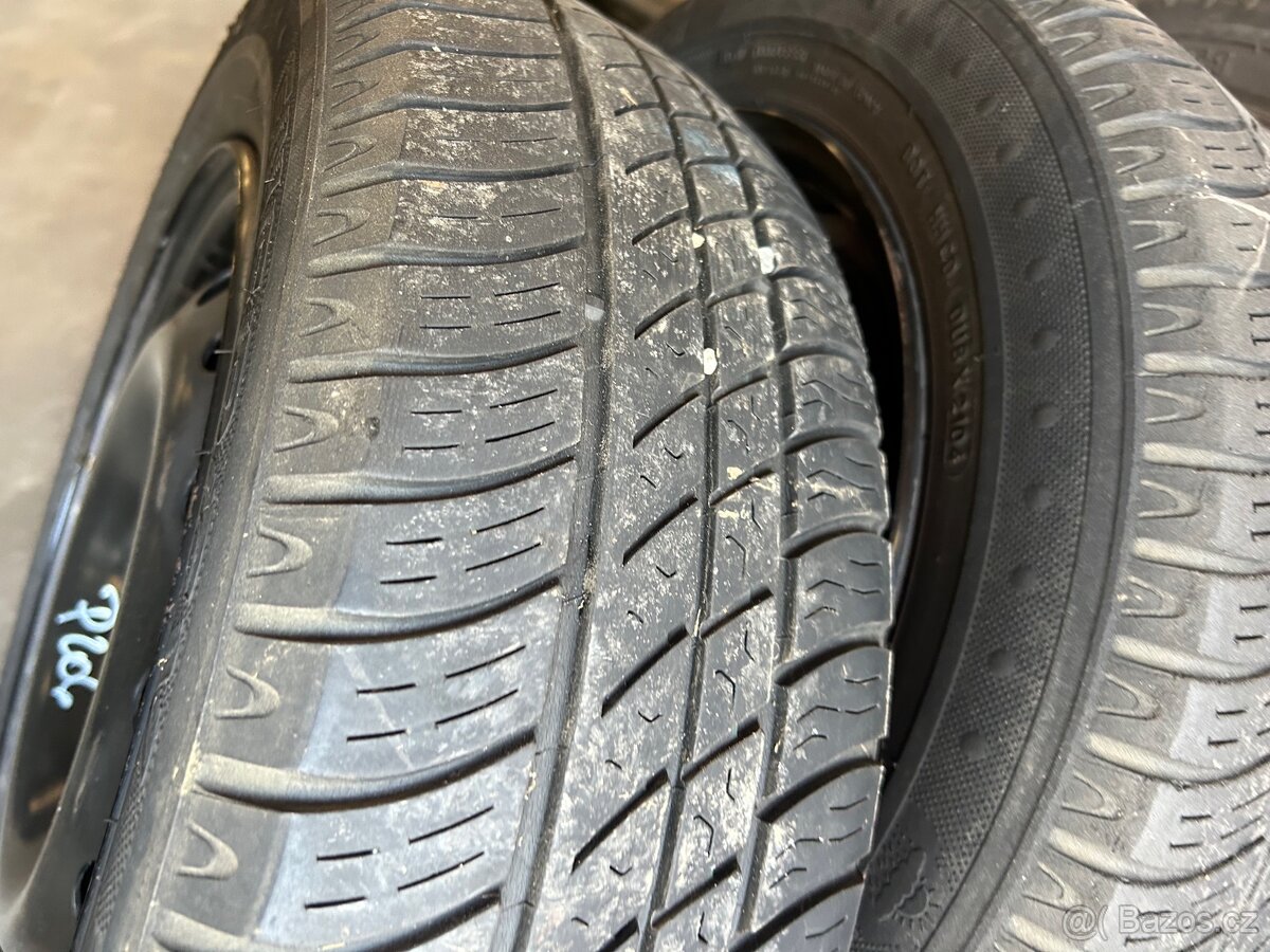 Plechové disky Peugeot 207 14” + pneu - 7