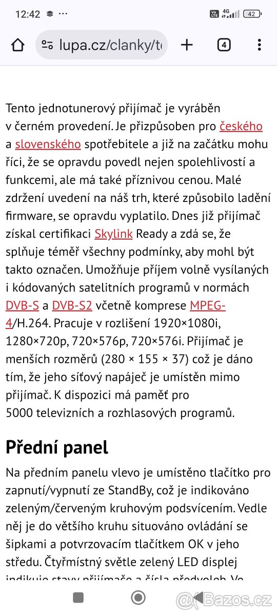 Satelitní přijímač - 7