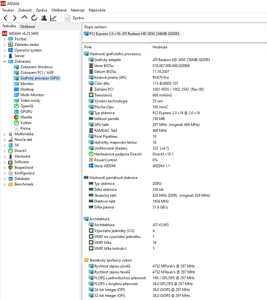 AMD ATI Radeon HD 3850 GDDR3 256bit - 7