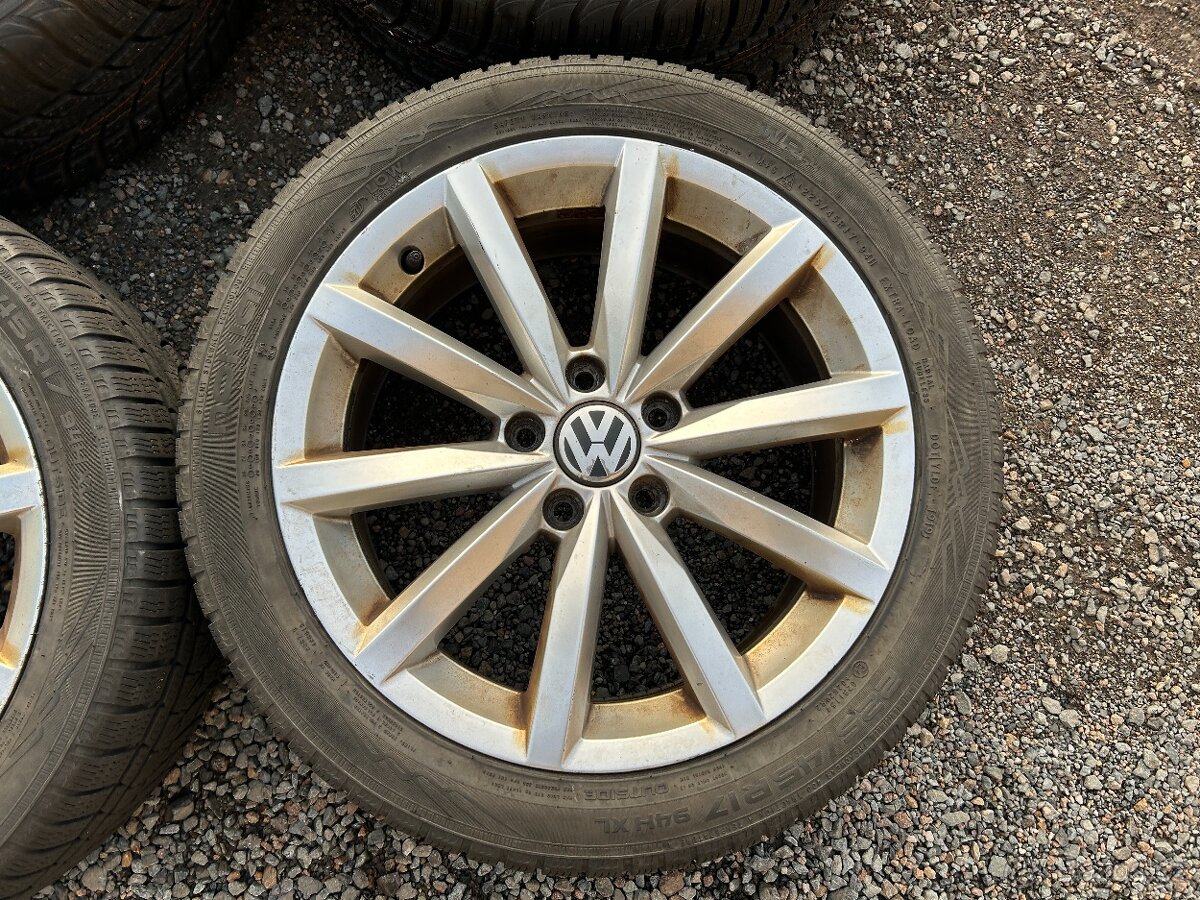 Alu orig zimní sada VW Novara 5x112 7J ET43 225/45 R17 - 7