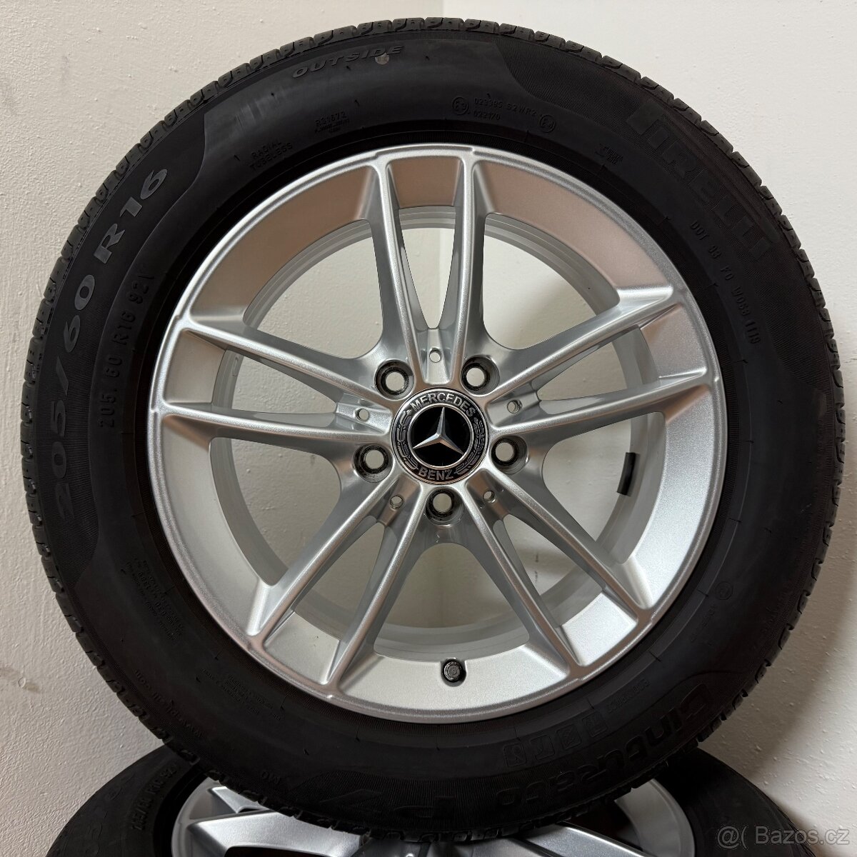 MERCEDES A/B/CLA 5x112 R16 ET44+LETNÍ 205/60R16 6m - 7